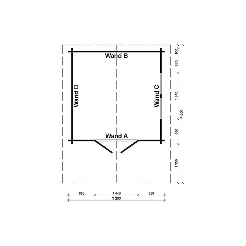 Gartenhaus Capri Premium 44mm, 2'550,00 CHF