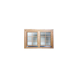 Doppelfenster 1530x990mm, isolierverglast, Rundbogenblenden