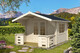 Gartenhaus Capri Premium 28mm mit Terrasse