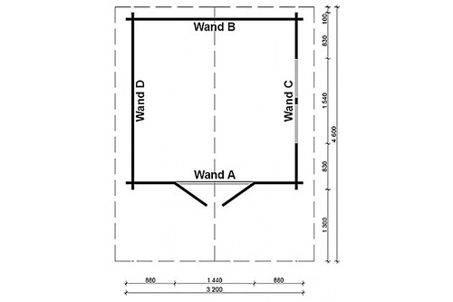 Gartenhaus Capri Premium 44mm, CHF 2'550,00