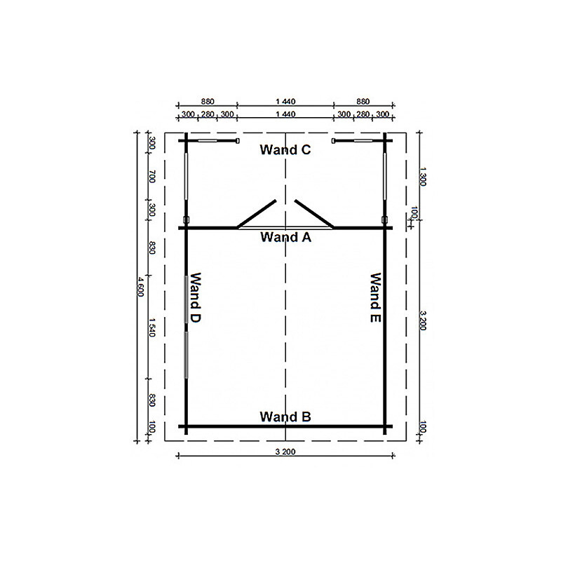 Gartenhaus Capri Premium 45mm inkl. Terrasse, CHF 4'590,00
